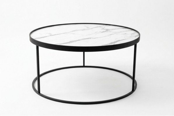 Couchtisch Luxus Wunnzëmmer Miwwelen Dësch schwaarz Bäistelltësch Design