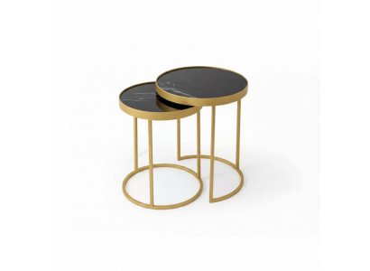 Niewendëschel Gold Wunnzëmmer Miwwelen Material Edelstahl Design nei