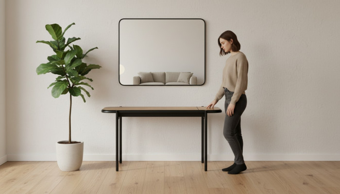 Canapé Dësch Miwwel Dësch Luxus nei brong Modern Wunnzëmmer Design Holz