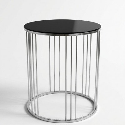 Bäizdësch Wunnzëmmer Miwwelen Material Edelstol schwaarz Design Modern