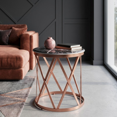 Wunnzëmmer Bäizëlltësch luxuriéis Luxus Miwwel Dësch brong Design nei