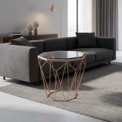 Sideboard Wunnzëmmer Luxusmiwwelen Material schwaarzt Metall Design