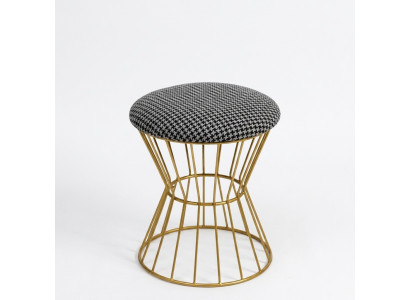 Hocker Fousshocker Wierfel Luxus Miwwelen Design Stil Lounge Club Stoff