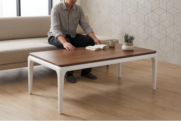 Couchtisch Luxus brong Wunnzëmmer Miwwelen Dësch Holz Luxus Design nei