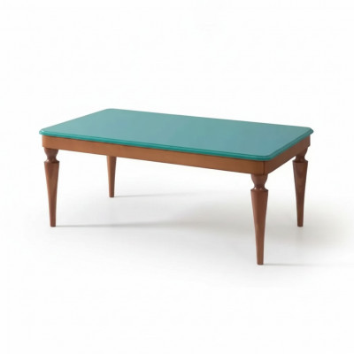 Couchtisch Holzbriet Luxus Miwwelen Design Wunnzëmmera besch zeitgeméiss brong