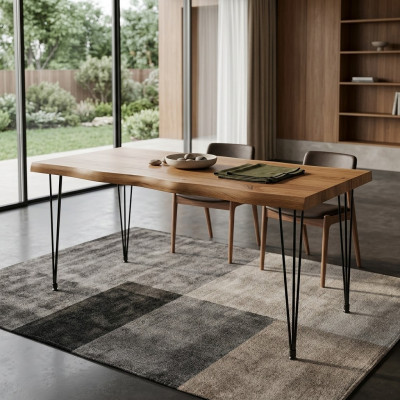 Iesszëmmer Iessdësch Luxus Miwwelen Holz Kichendësch nei brong Dësch modern