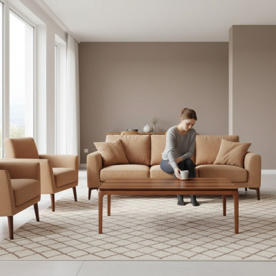 Couchtisch Modern Wunnzëmmer Miwwelenstilvollen Dësch Holz Luxus Design