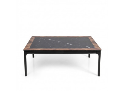 Miwwelen Dësch Luxus Modern Dëschliwwerkfäeg Stoff Design schwaarz