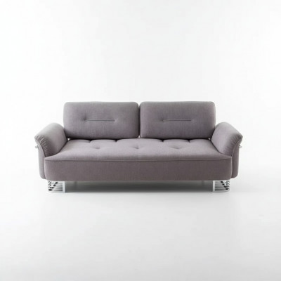 Canapé 3 Sëtzer Stoff Wunnzëmmer Design Modern Neit Luxus wäiss gro