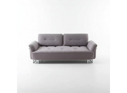 Canapé 3 Sëtzer Stoff Wunnzëmmer Design Modern Neit Luxus wäiss gro