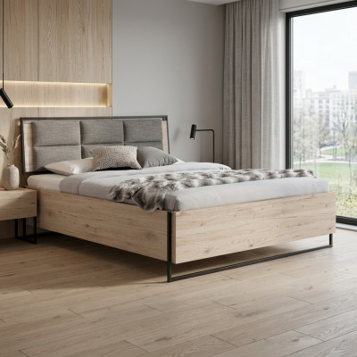 Modern Schlofzëmmer Bett Stilvoll hëlzent Bett Luxus duebel Bett