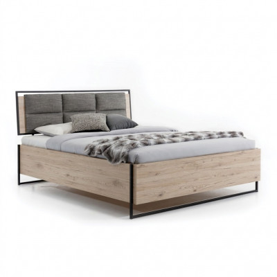 Modern Schlofzëmmer Bett Stilvoll hëlzent Bett Luxus duebel Bett