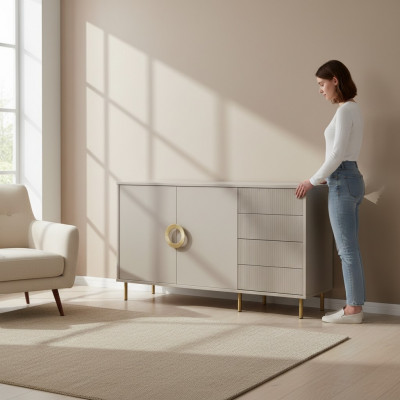 Schlofkummer Miwwel Designer Holz Kommode Späicherschief Staukommode Neit