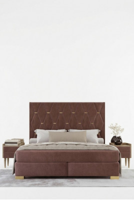Grousst brong Edelstolbett Designer Duebelbetter Textilbetter 3-deelecht Set