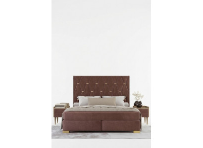 Grousst brong Edelstolbett Designer Duebelbetter Textilbetter 3-deelecht Set
