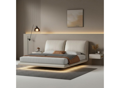 Wäisst Mauerbett Schlofkummer Designer Holzgestell Miwwelen Duebelbetter