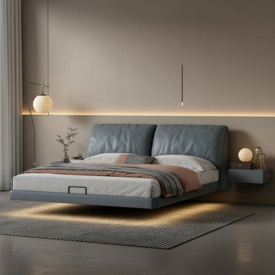 Grau Schlofkummer Designer Better Holzgestell Modern Luxus Miwwelen