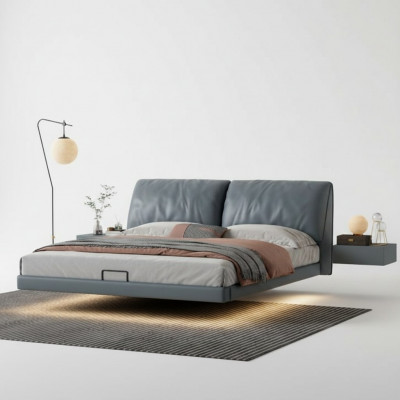 Grau Schlofkummer Designer Better Holzgestell Modern Luxus Miwwelen