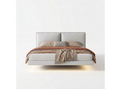 Wäisst Schlofzëmmer Wandbett Designer Better Holzgestell Duebelbetter