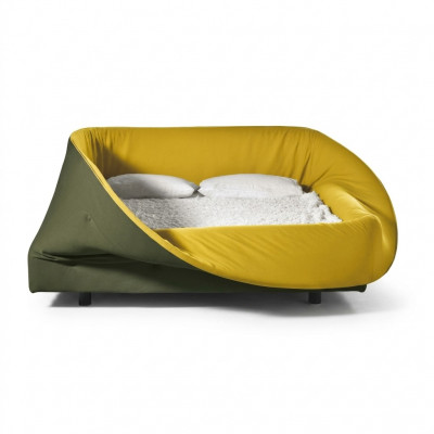 Schlofzëmmer Bett Designer Miwwel nei Luxus Material Holz