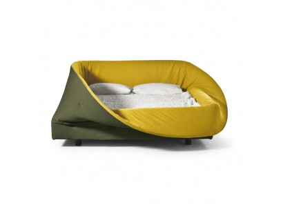 Schlofzëmmer Bett Designer Miwwel nei Luxus Material Holz