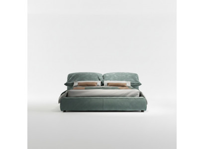 Gréng Schlofkummer Bett Designer Duebelbett Luxus Material Holzgestell