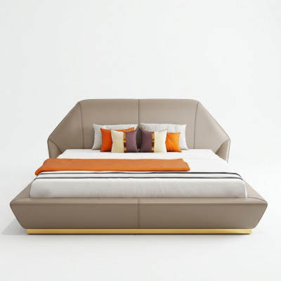 Modern wäisst Duebelbett Schlofkummer Better Designer Miwwelen Holzgestell