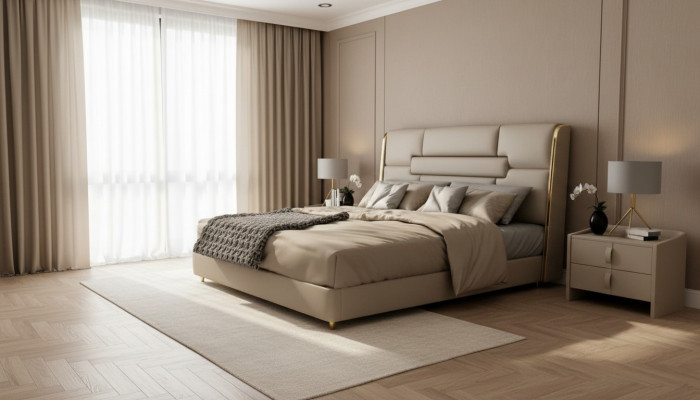Schlofzëmmer Miwwelen Designer Bett Holzgestell Duebelbett Modern Better