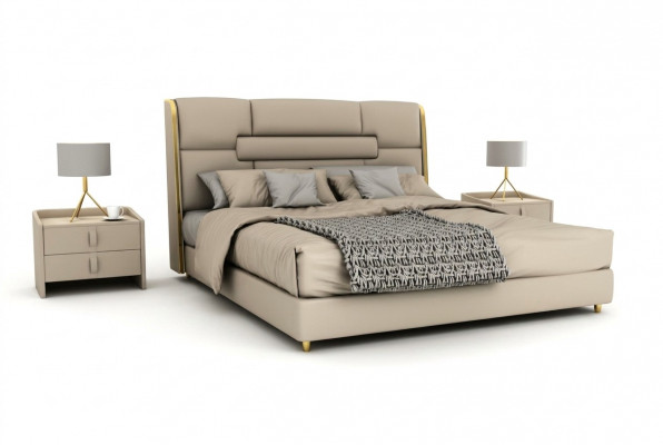 Schlofzëmmer Miwwelen Designer Bett Holzgestell Duebelbett Modern Better