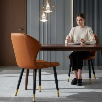 Brongen Iesszëmmerstull Moderne Einsëtzer Designer Einsëtzer Sessellehnstuhl