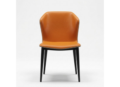 Schwaarz-orange iesszëmmerstull Designer Stiller Modern Lehnstiller Nei