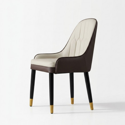 Schwaarz-Wäisse Sallstull Design Konschtliederstull Modern Holzstillen