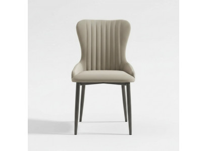 Graawe Polstersëtz Modern Iesszëmmer Still Designer Einsëtzer Neijoer