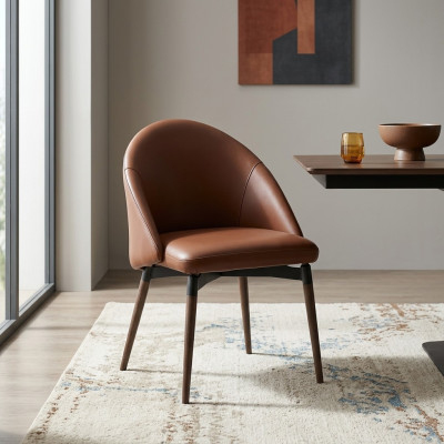 Brongen Designer Liederstull Eenzelstull Moderne Iesszëmmer Holz Still