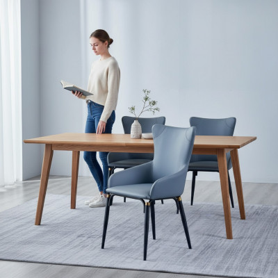 Bloen Iesszëmmer Stull Polster Moderne Einsëtzeger Designer Liederstull