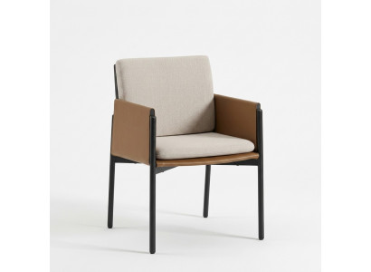 Wäiss-béige Fauteuil Designer Still Polsterméiwele Modern Möbel