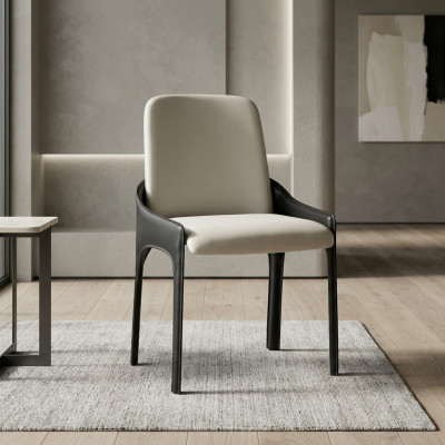 Modernt Wäiss-Schwaarzt Iesszëmmer Stull Designer Iesszëmmer Miwwelen Stull