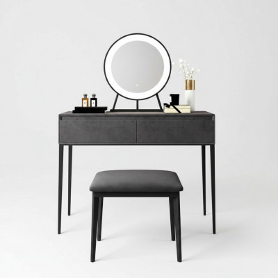Groue Schminktisch Designer Friseurdësch Schief Kosmetikkommode