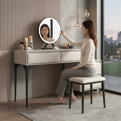 Schlofzëmmer Holzmöbel Luxus Kosmetikdësch Designer Schminktisch