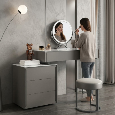 Gréng Schminktisch Designer Schlofkummer Miwwel Holz Luxus Friséierdësch