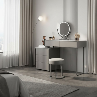 Gréng Schminktisch Designer Schlofkummer Miwwel Holz Luxus Friséierdësch