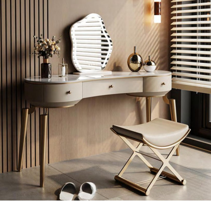 Schlofzëmmer Miwwelen Designer Make-up-Dësch Holzgestell Kosmetiks-Dësch Nei