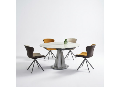 Modern Iessgrupp Designer Ronnt Tisch Stilvoll 4x Konschtlieder Still 5 Stéck