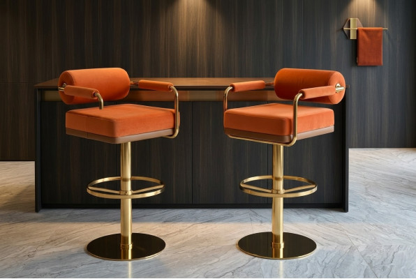 Orangestull Edelstol-Sëtz Edler Eenzelstil Moderne Lounge Miwwelen