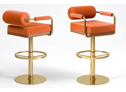 Orangestull Edelstol-Sëtz Edler Eenzelstil Moderne Lounge Miwwelen