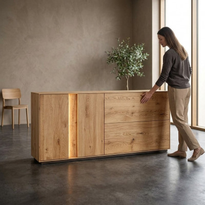 Brong Holz Kommode Wunnzëmmer Kommoden Luxus Tiräng Sideboard Nei.