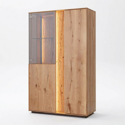 Brong LED-Vitrinn Luxus Anrichte Holz Miwwelen Designer Glasschranken