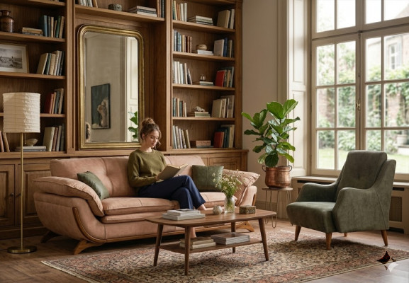 Polster Wunnzëmmer Garnitur Designer Dräisëtzer Luxus Textil Fauteuil 2 Stéck