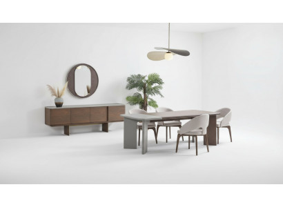 Grouss Iesszëmmer Garnitur Designer Iessdësch 4x Still Sideboard Spigel