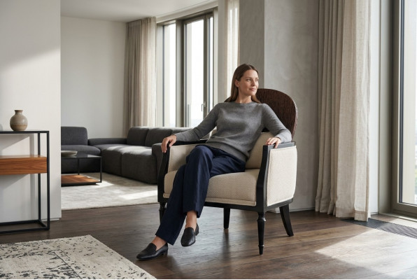 Wunnzëmmer Wäissen Sëtz Designer Einsëtz Luxus Relax 1-Sëtz Nei